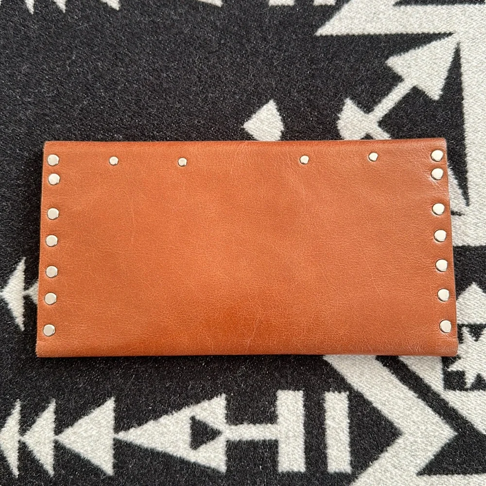 NWOT Nicole Cipriano (Cipriano Designs) Brown Leather Clutch/Wallet - Picture 2 of 10